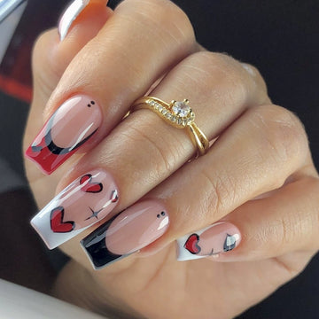 No.VN61 Love Lip Print Fingernails Patch 24pcs/Set