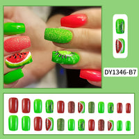 No.F50 Watermelon Fingernails Patch 24pcs/Set