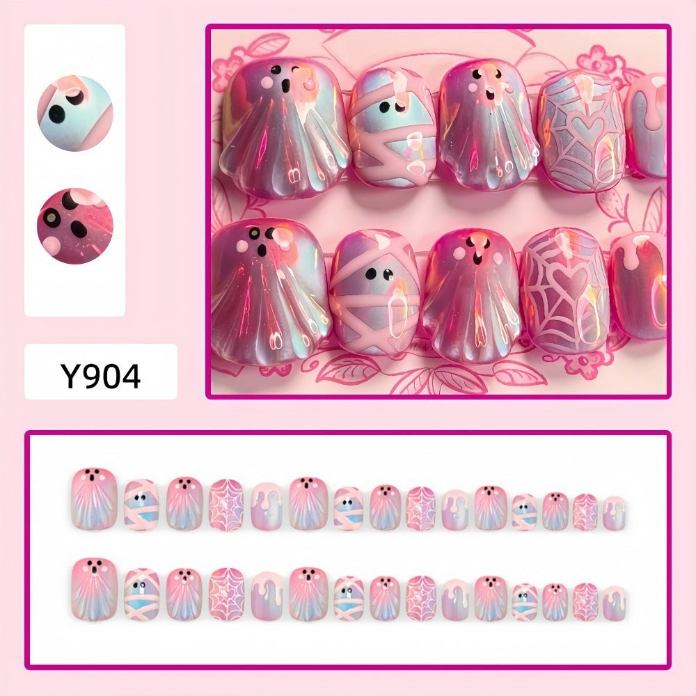 No.AW196 Halloween Cute Fingernails Patch 24pcs/Set