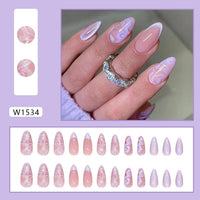 No.PSN162 Purple Cat's Eye Hand & Toe Pair Set-48pcs