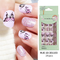 No.KD2 Cute Mini Kids Press on Fingernails 24pcs/Set