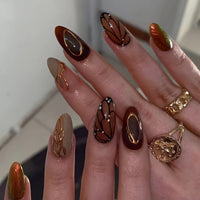 No.F528 Butterfly Fingernails Patch 24pcs/Set