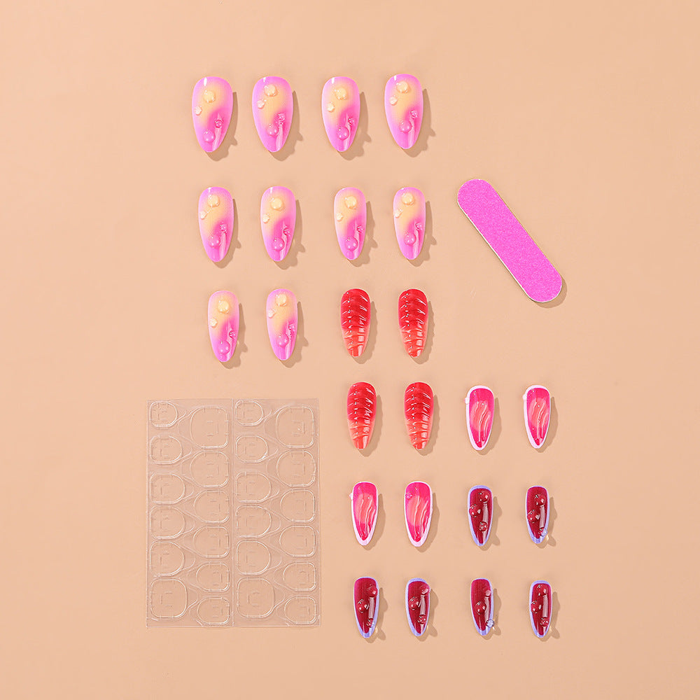 No.F475 3D Fashion Fingernails Patch 24pcs/Set