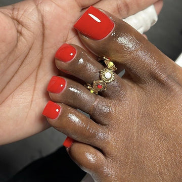 No.634 Red Toenails Patch 24pcs/Set