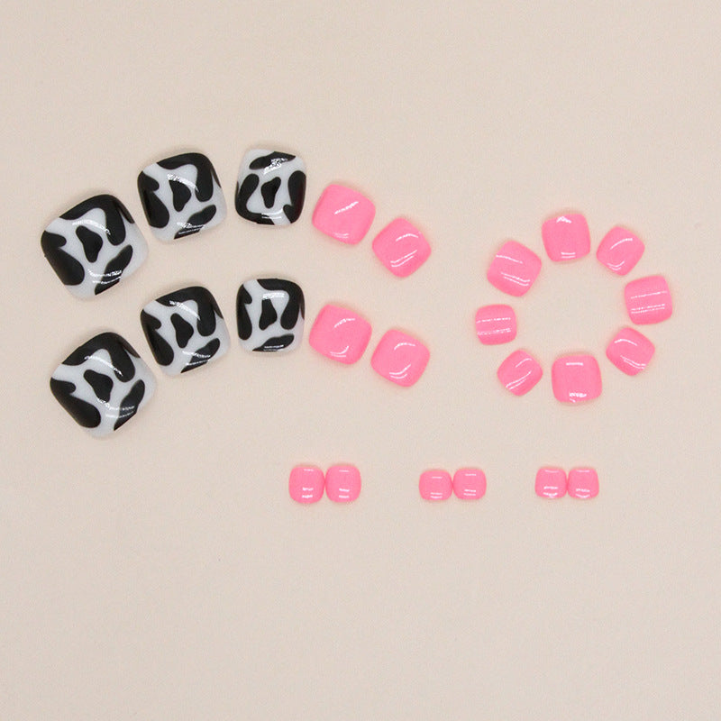 No.233 Pink Sweet Toenails Patch 24pcs/Set