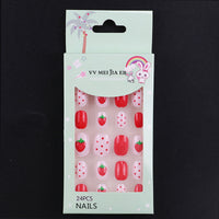 No.KD6 Cute Mini Kids Press on Fingernails 24pcs/Set