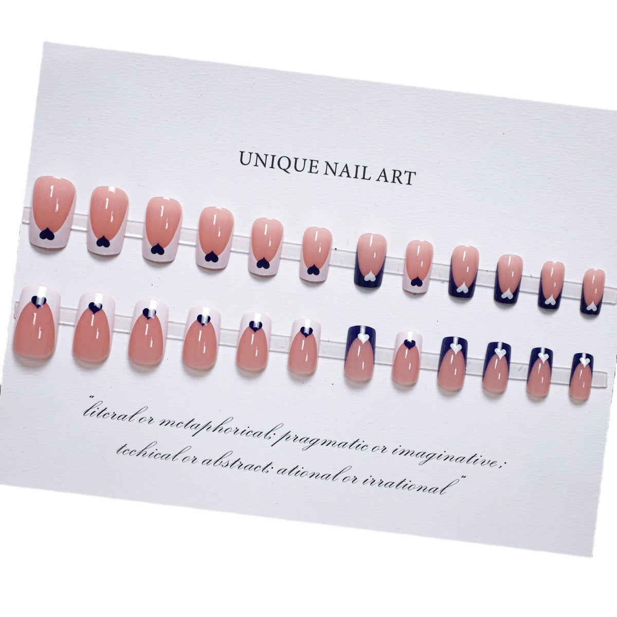 No.F233 Blue&White Fingernails Patch 24pcs/Set