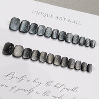 No.F63 Black Cat's Eye Fingernails Patch 24pcs/Set