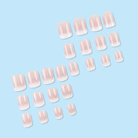 No.F3 Cute Pink Fingernails Patch 24pcs/Set