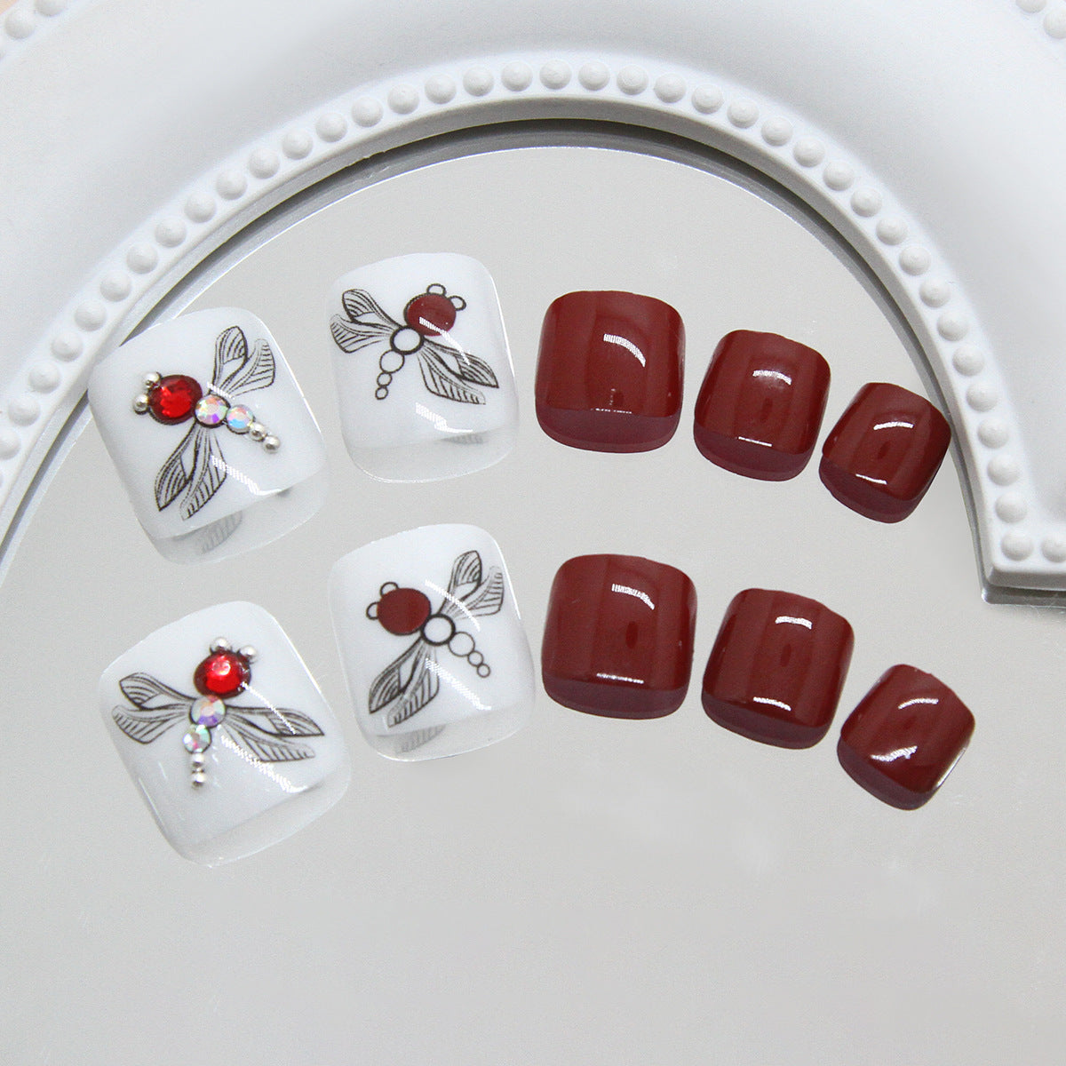 No.580 Dragonfly Toenails Patch 24pcs/Set