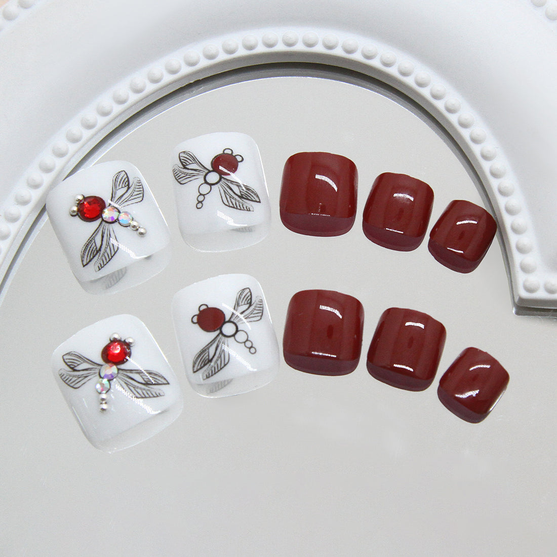 No.580 Dragonfly Toenails Patch 24pcs/Set