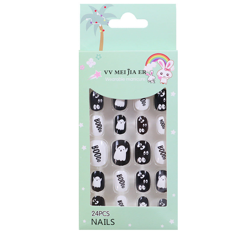 No.KD9 Cute Mini Kids Press on Fingernails 24pcs/Set