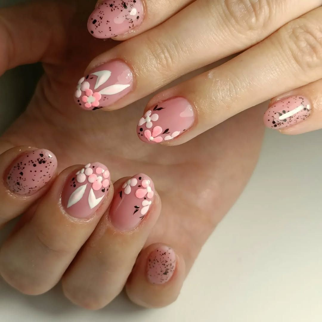 No.ET31 Simple Rabbit Fingernails Patch 24pcs/Set