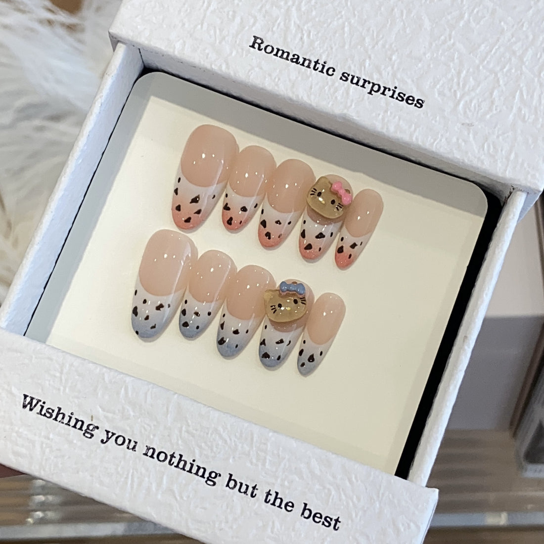 No.FP7 10pcs Cute Press-On Fingernails