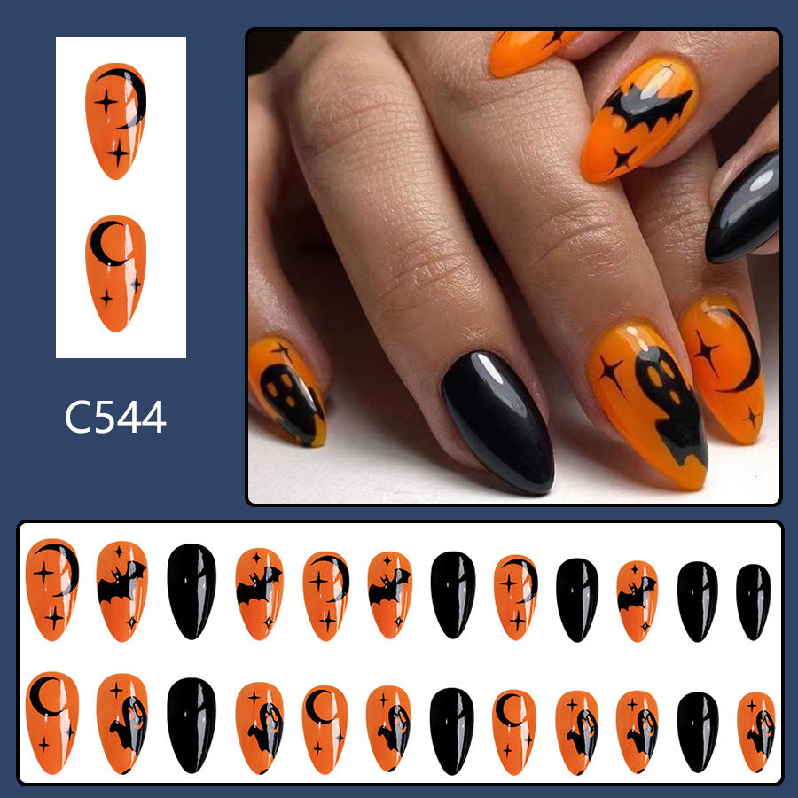 No.AW75 Halloween Fingernails Patch 24pcs/Set