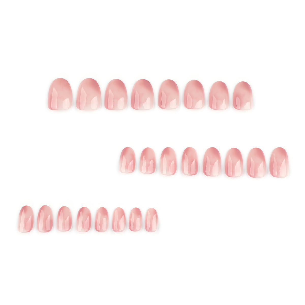 No.F705 Pink Fingernails Patch 24pcs/Set