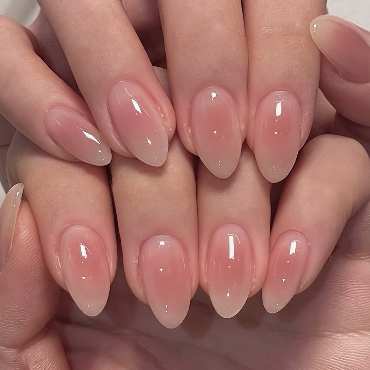No.F695 Pink Fingernails Patch 24pcs/Set