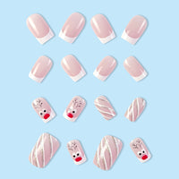 No.CM28 Christmas Elk Fingernails Patch 24pcs/Set