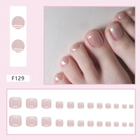 No.138 Cool Powder Aurora Bright EyeToenails 24pcs/Set