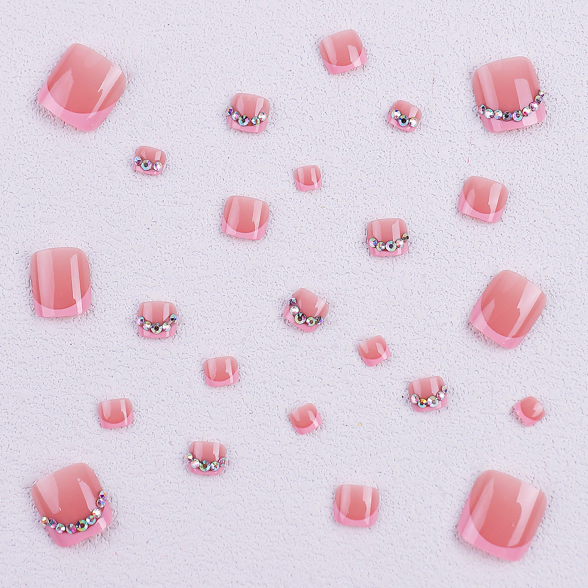 No.787 Diamond Toenails Patch 24pcs/Set