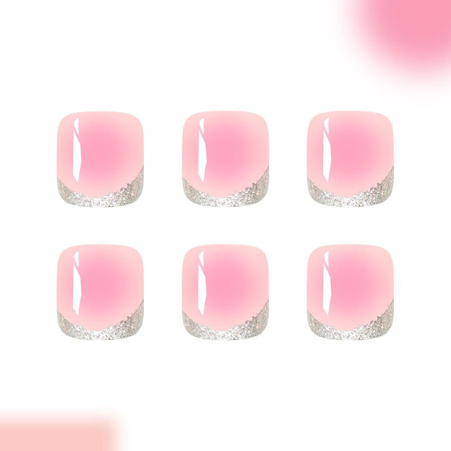 No.644 Pink Toenails Patch 24pcs/Set