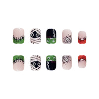 No.AW88 Halloween Cartoon Fingernails Patch 24pcs/Set