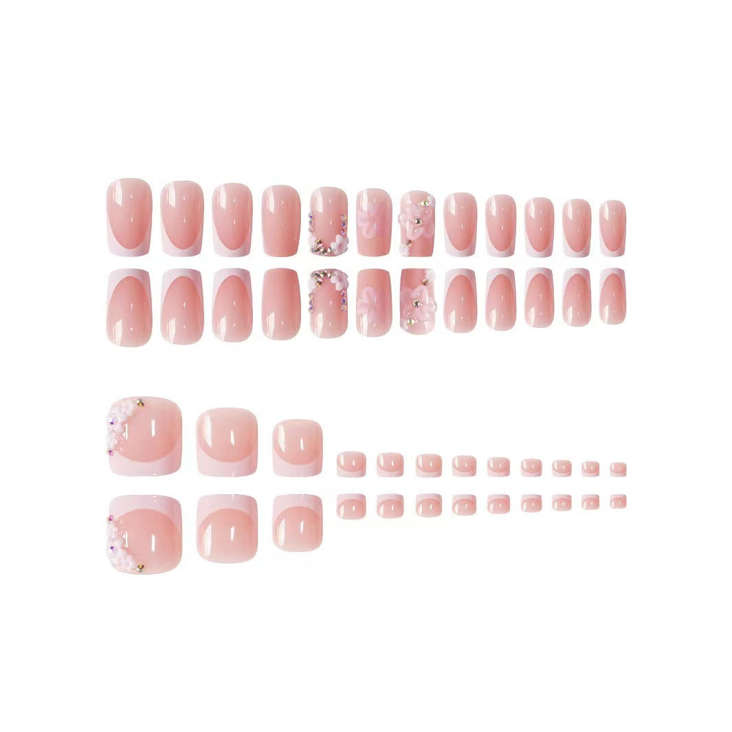 No.PSN206 Flower Hand & Toe Pair Set-48pcs