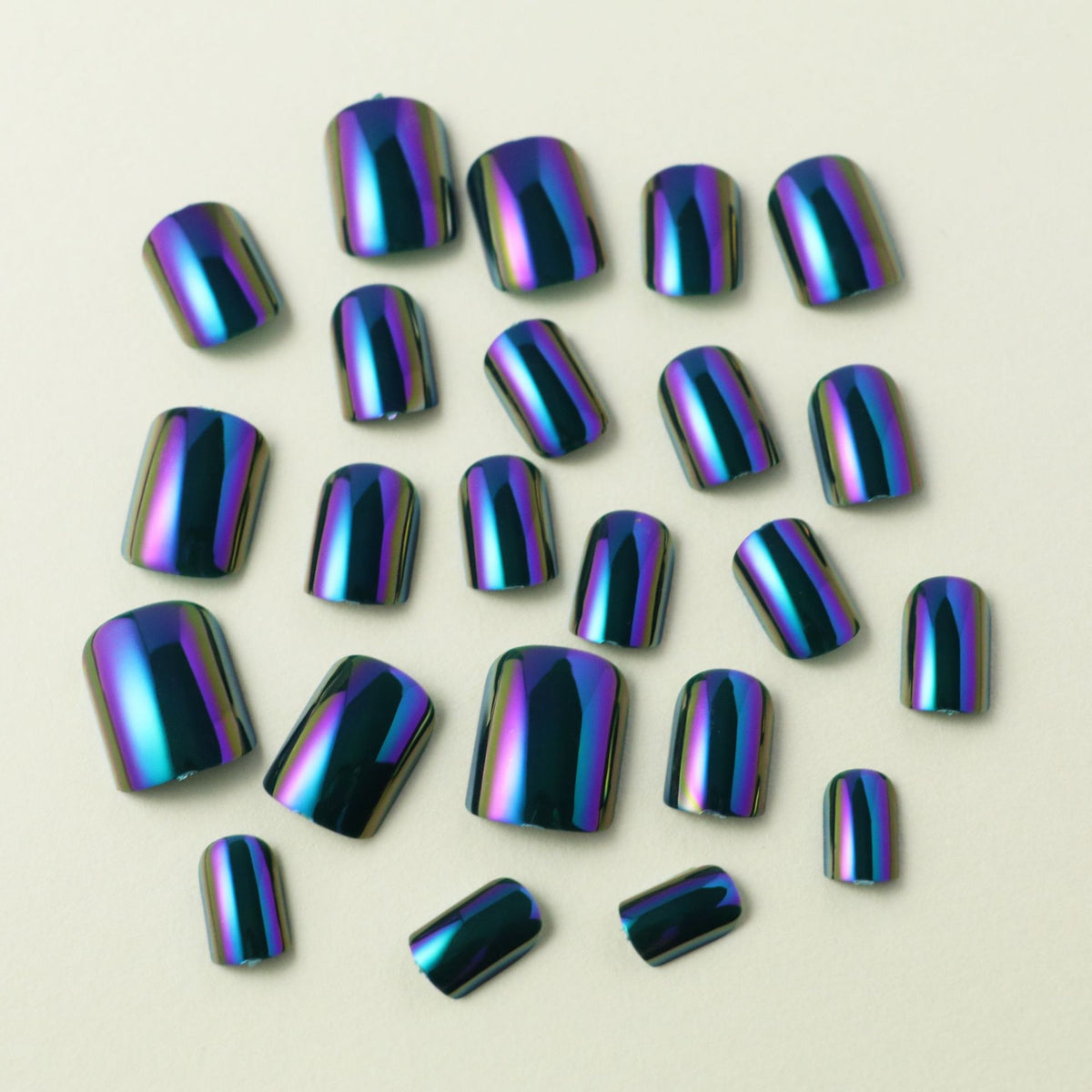 No.F633 Green Aurora Fingernails Patch 24pcs/Set