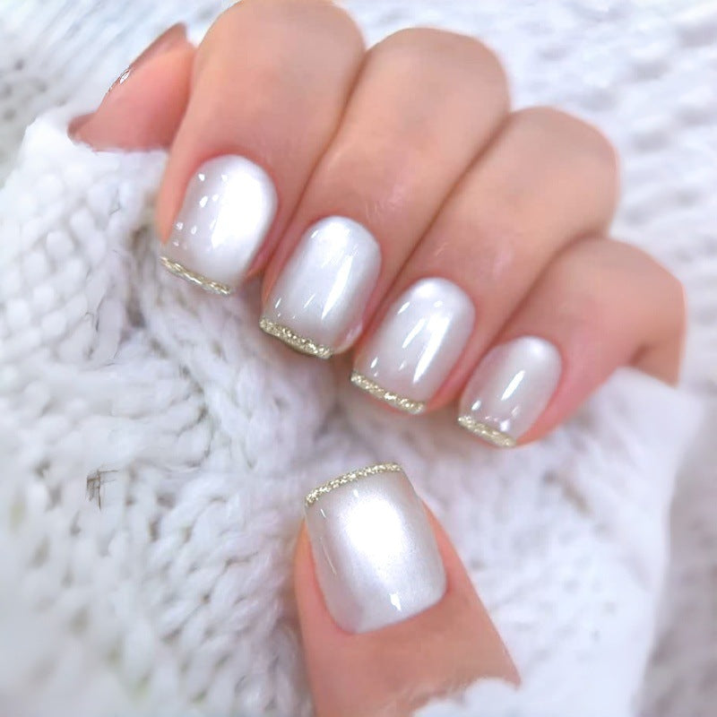 No.F734  Fashion Cat's Eye Fingernails Patch 24pcs/Set
