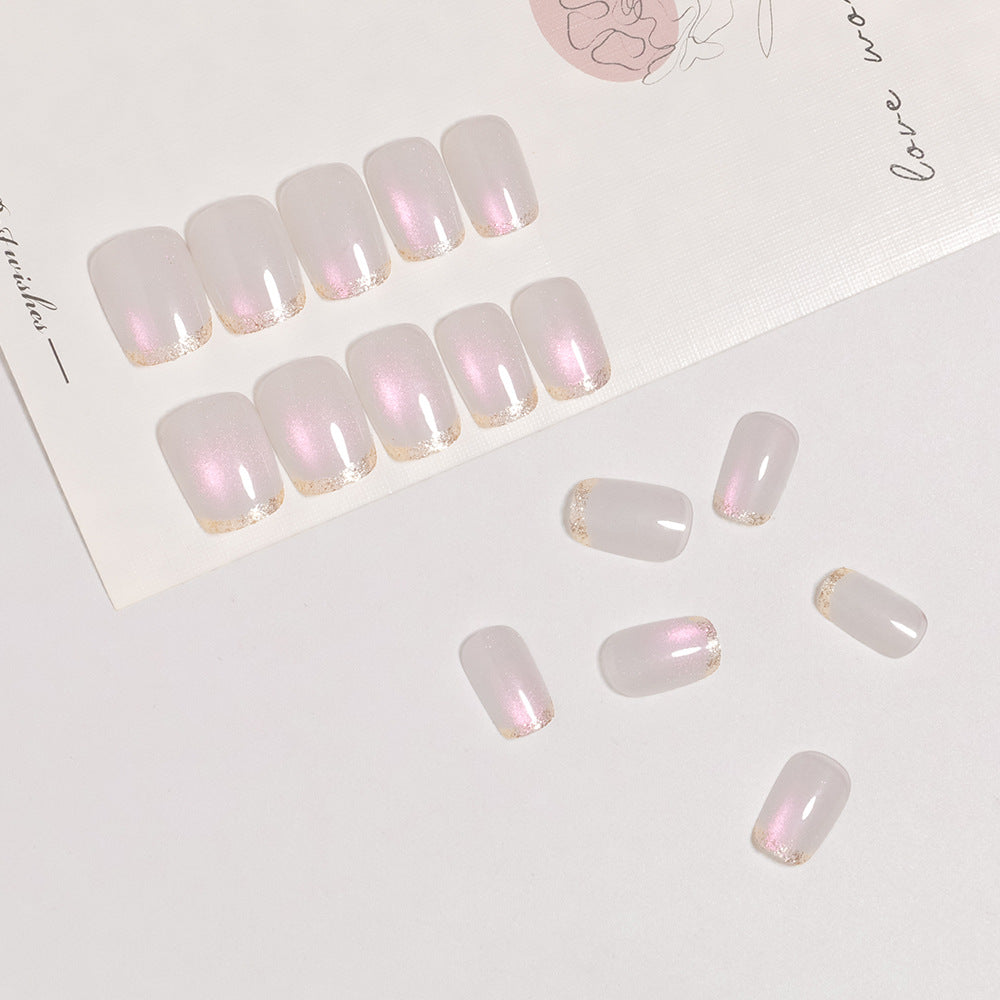 No.F734  Fashion Cat's Eye Fingernails Patch 24pcs/Set