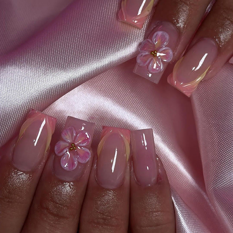 No.F391 Flower Fingernails Patch 24pcs/Set