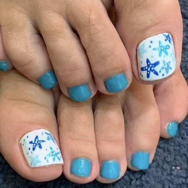 No.750 Starfish Toenails Patch 24pcs/Set