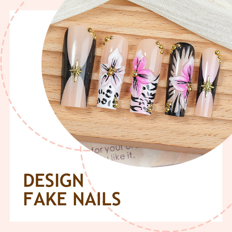 No.F621 Leopard Spots Fingernails Patch 24pcs/Set