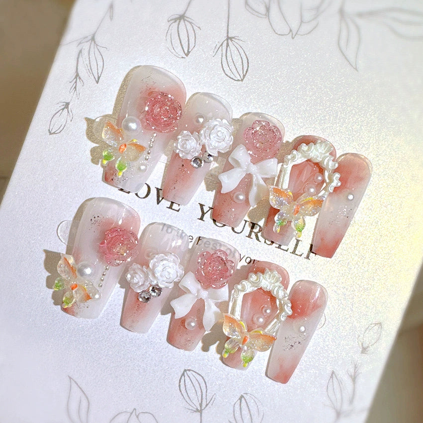No.F295 Fashion Bow Fingernails Patch 24pcs/Set