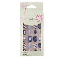 No.KD10 Christmas Mini Kids Press on Fingernails 24pcs/Set