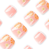 No.182 Colorful Flower Toenails Patch 24pcs/Set