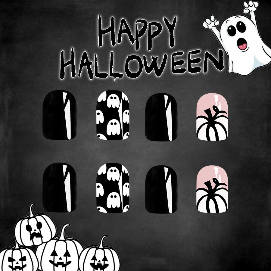 No.AW68 Halloween Cute Fingernails Patch 24pcs/Set