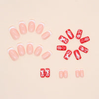 No.CM38 Christmas Snowflake Fingernails Patch 24pcs/Set