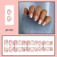 No.ET28 Rabbit Flower Fingernails Patch 24pcs/Set