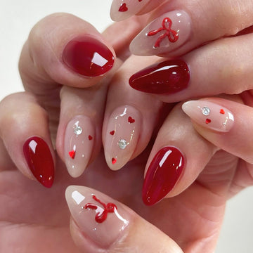 No.VN21 Cute Cherry Fingernails Patch 24pcs/Set