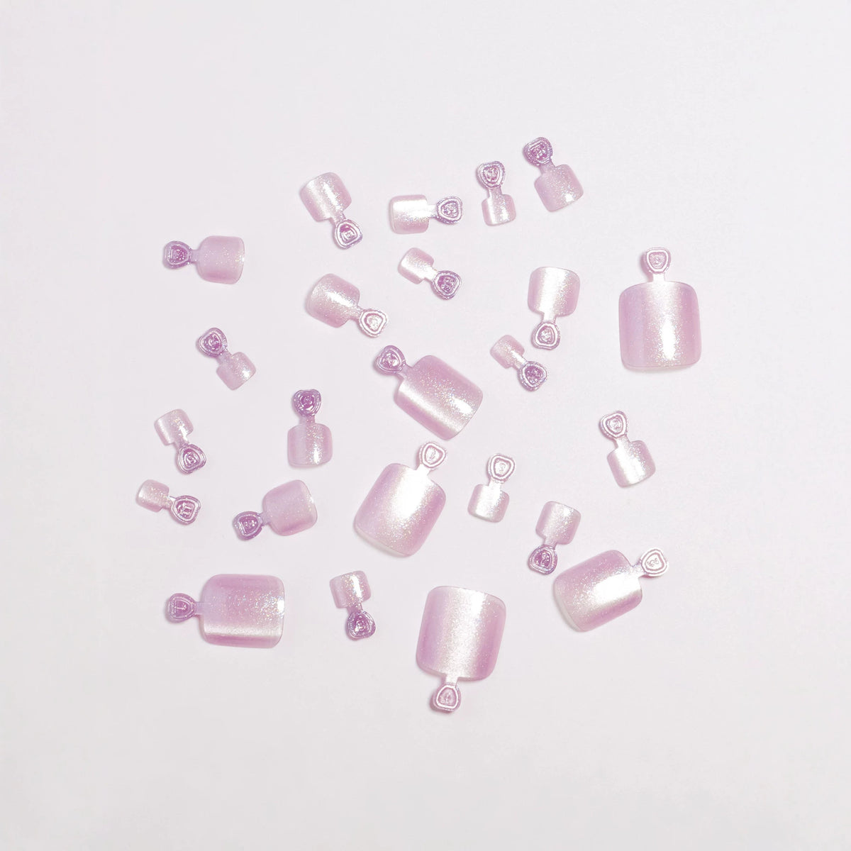 No.778 Purple Cat's Eye Toenails Patch 24pcs/Set