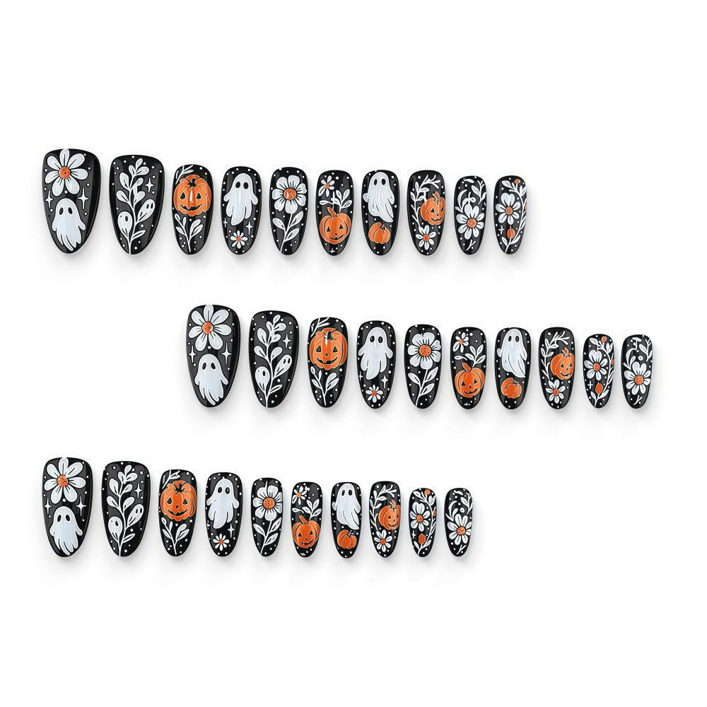 No.AW200 Halloween Dark Fingernails Patch 24pcs/Set