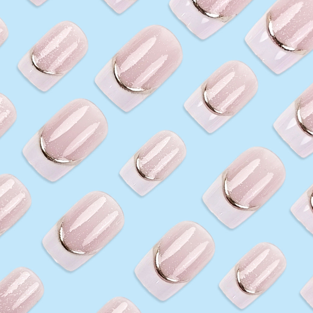 No.F778 Nude Pink Fingernails Patch 24pcs/Set