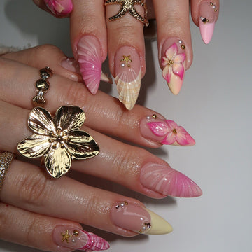 No.F446 Sweet Shell  Fingernails Patch 24pcs/Set