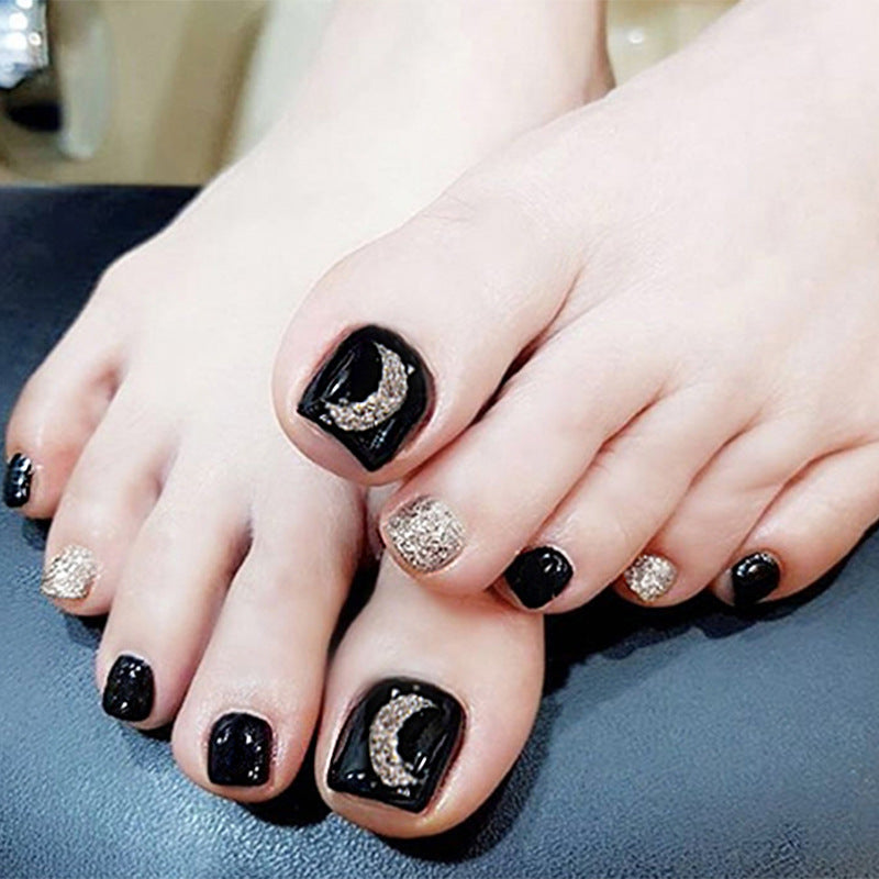 No.190 Black Toenails Patch 24pcs/Set