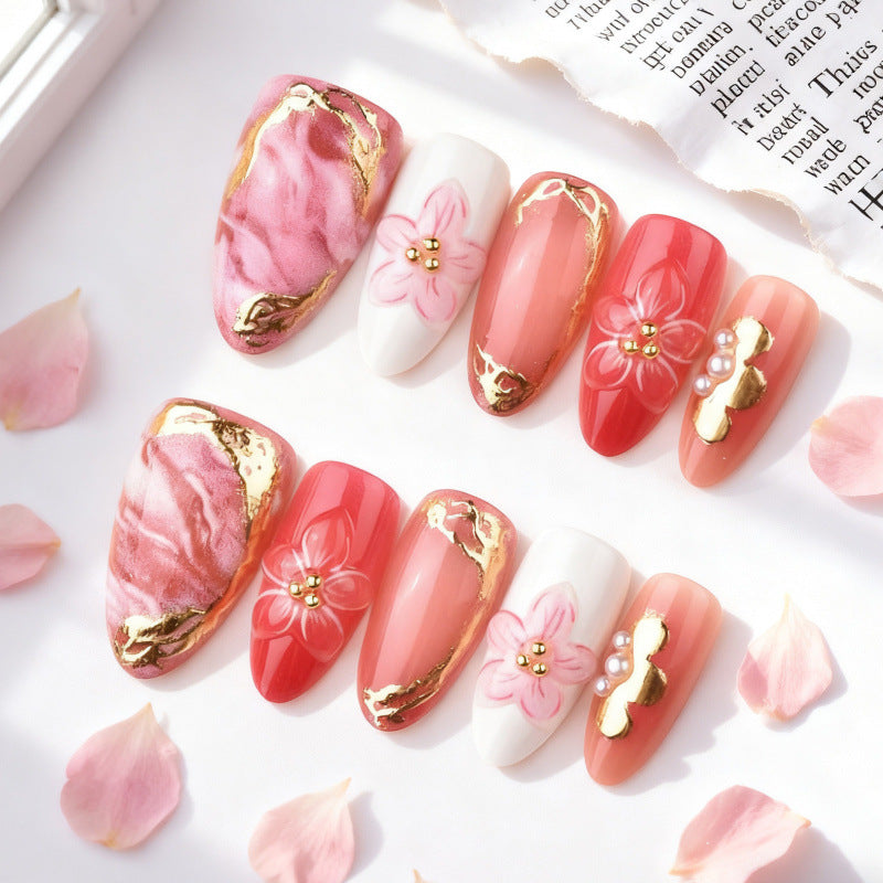 No.BH72 Flower Fingernails Patch 30pcs/Set