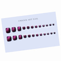 No.162 Purple Cat's Eye Toenails Patches 24pcs/Set