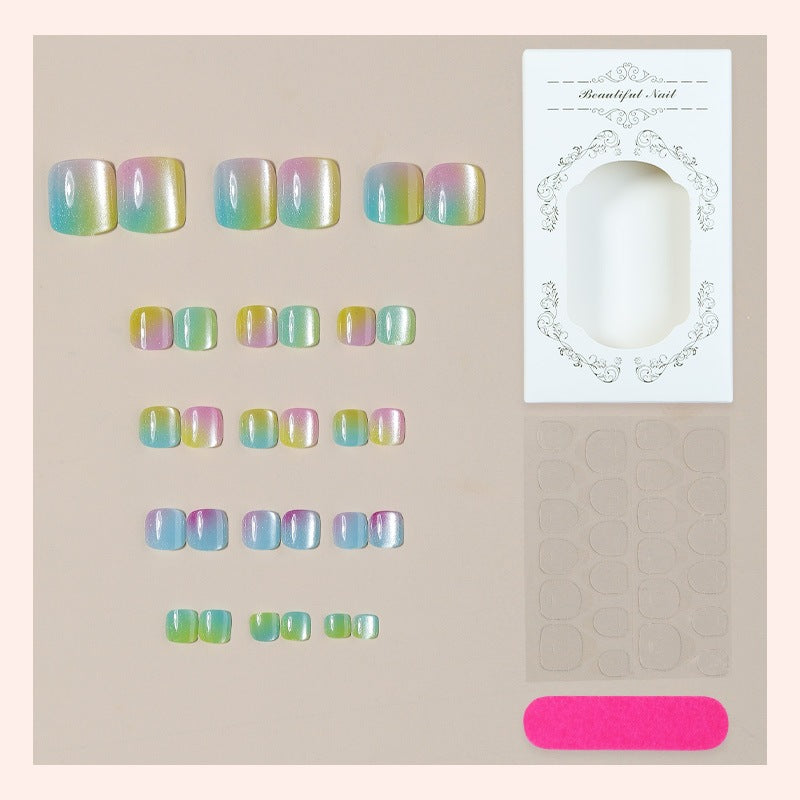 No.803 Rainbow Toenails Patch 24pcs/Set