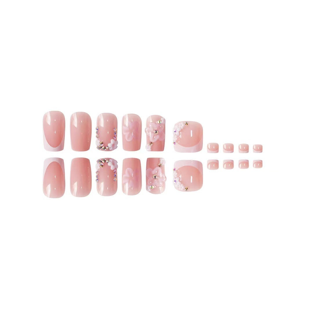 No.PSN206 Flower Hand & Toe Pair Set-48pcs