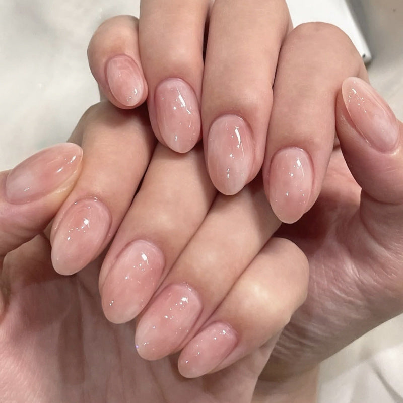 No.F663 Pink Fingernails Patch 24pcs/Set